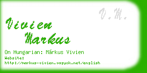 vivien markus business card