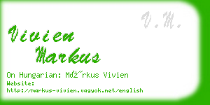 vivien markus business card